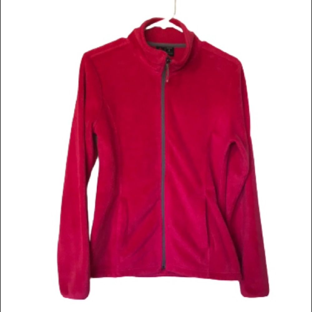 Gerry Pink Fleece Zip-Up Jacket Size S